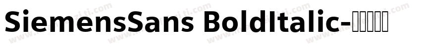 SiemensSans BoldItalic字体转换